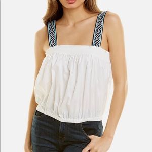Ramy Brook Claire Cotton Detail Top NWT M